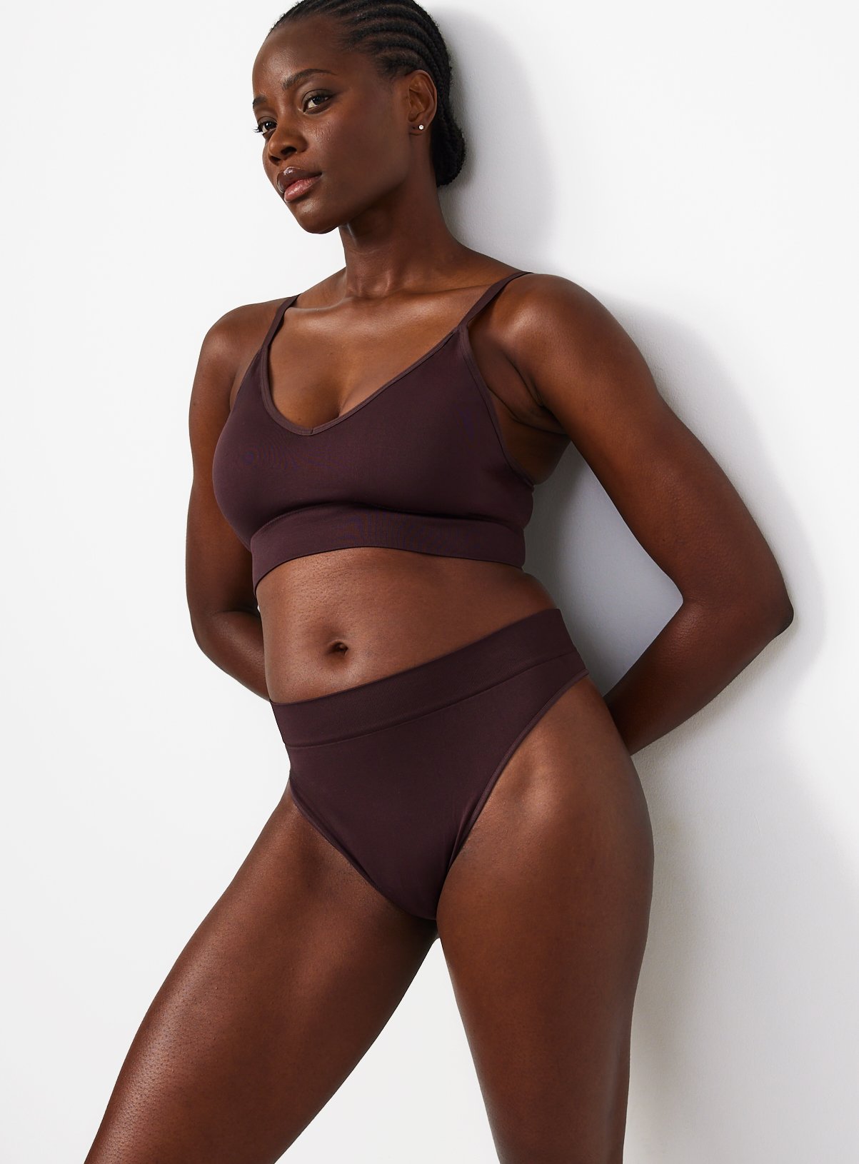 Tonal Brown 3 Pack Seamless Thongs XL - Image 2 thumbnail